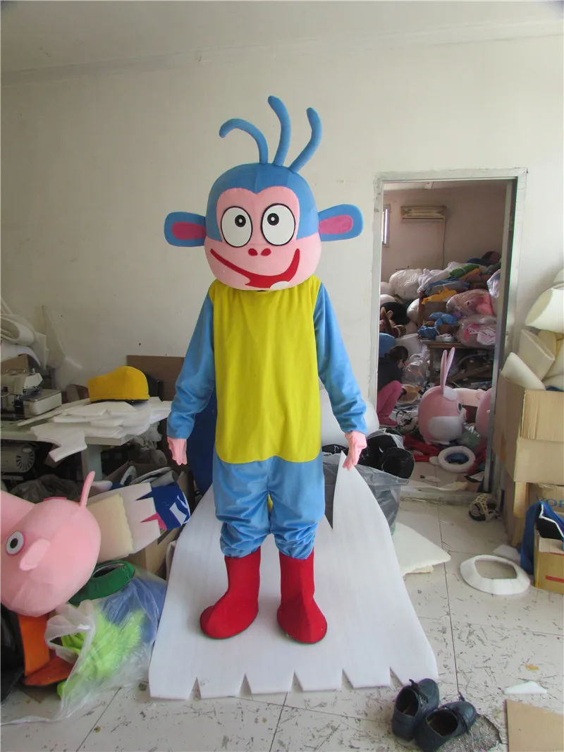 

New Version clever monkey boy Mascot Costume Adult Birthday Party Fancy Dress Halloween Cosplay Outfits Clothing Xmas
