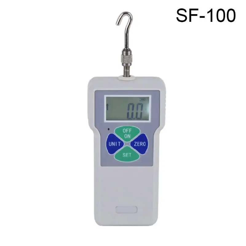 100 SF 2-500 цифровой датчик силы толчок и тяга тестер N/Kg/Lb переключатель 100-240V датчик - Цвет: 100
