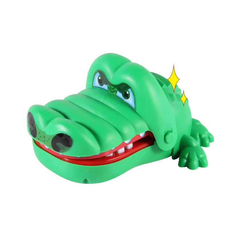 Новое поступление большой размер крокодил Рот стоматологический случайный переключатель кусает за палец игра забавная Новинка кляп игрушки для детей счастливое детство - Цвет: 16x13x8cm