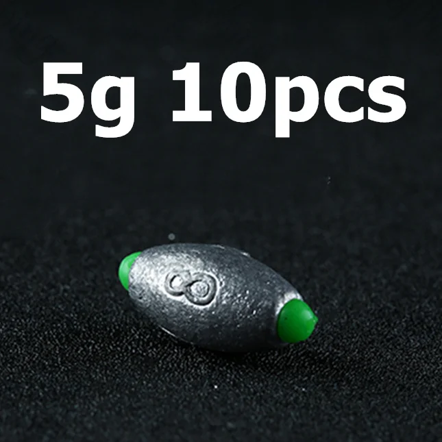 5g Рыболовный грузик из свинца 3 г-20 г в форме оливы крючок и грузило Разъем открытие рот линия веса круглый выстрел Сплит Горячие рыболовные снасти - Цвет: 5g