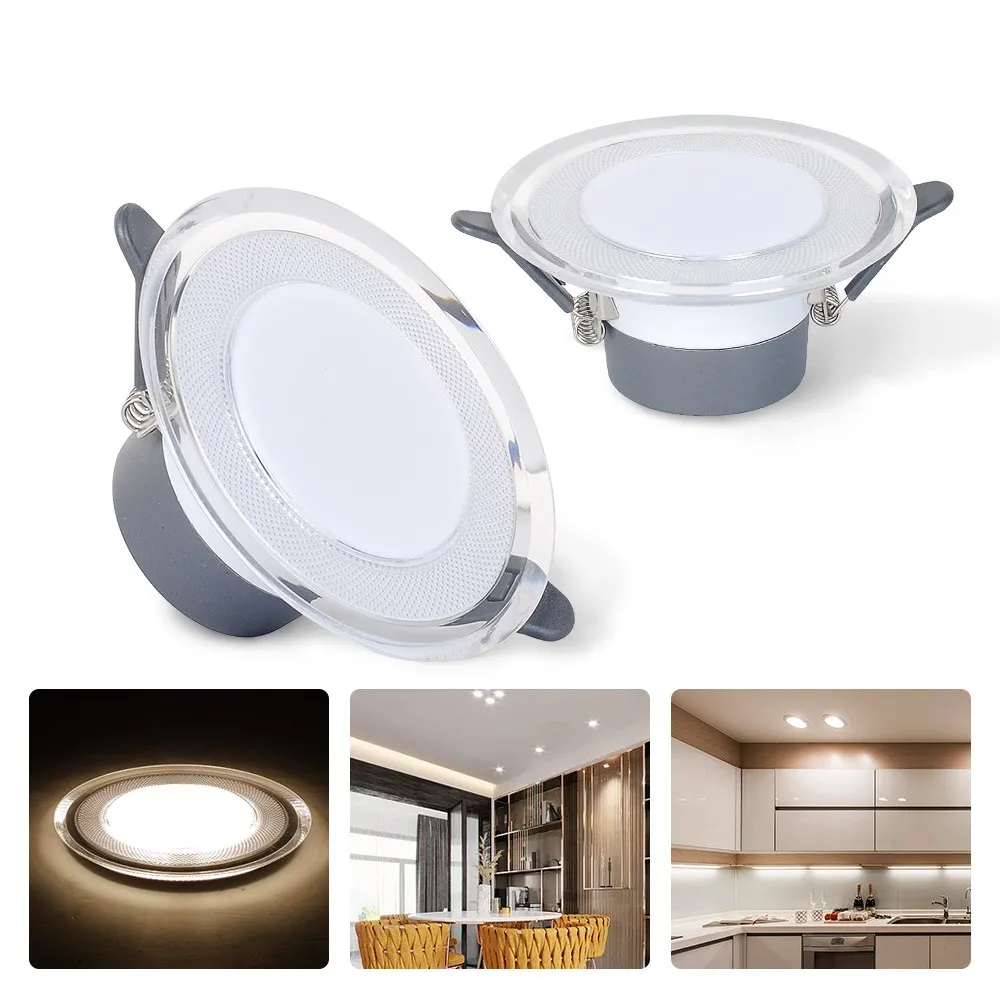 

Net red variable light downlight 85-265V 7W LED tri-color variable light high-brightness commercial lighting