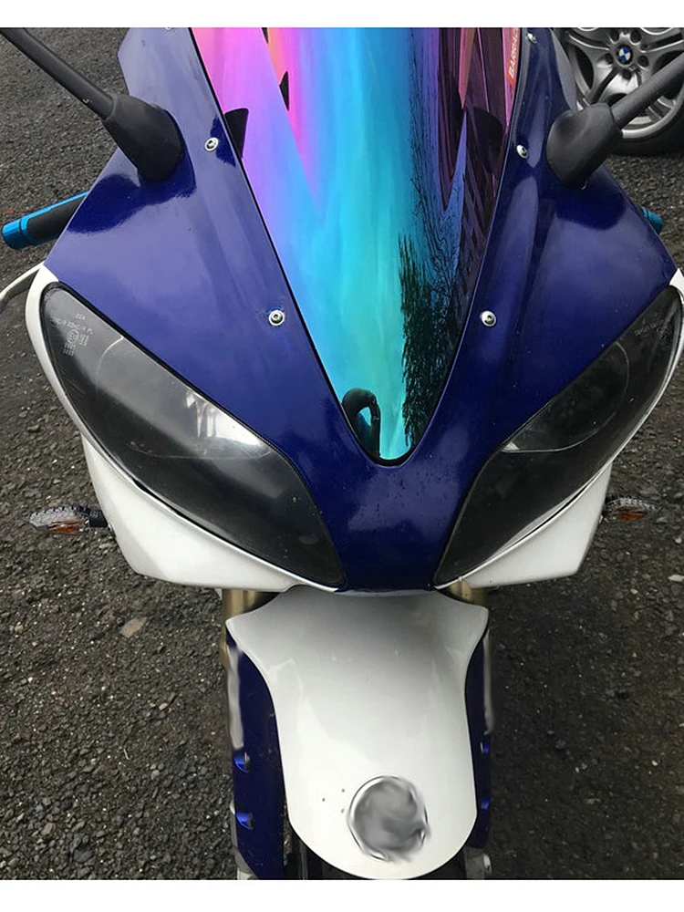 Windscreen For 2000 2001 Yamaha YZF-R1 YZF R1 1000 01 Wind Screen Deflectors Windshield Smoke Black Iridium | Автомобили и