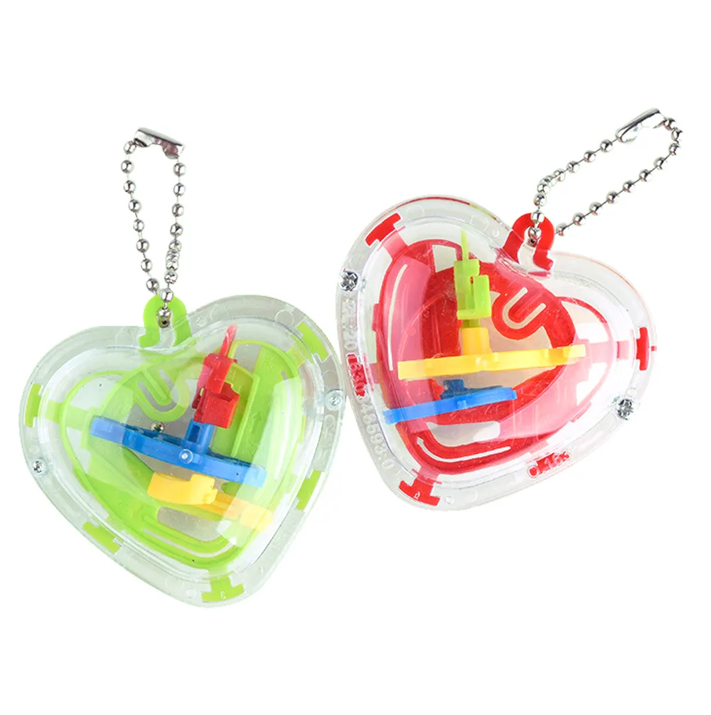 50 Barriers Mini Ball Maze Intellect 3d Metal Puzzle Toy Balance Barrier Magic Spherica Hand Play Educational Toys For Children
