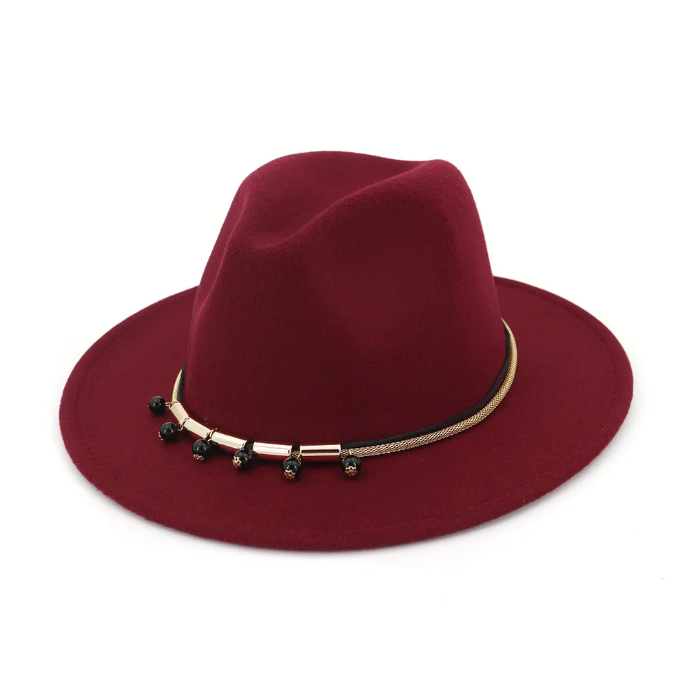 ZLD осенне-зимняя широкоугольная шляпа с мелким верхом, Шляпа fedora для мужчин с поясом, джаз шляпа, ретро шляпа, женская шляпа, элегантный джентльмен