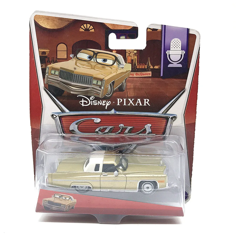 Оригинальная коробка disney машинок пиксара и мак Lightning McQueen MEMO Рохас JR.1: 55 литья под давлением металлический сплав игрушечный автомобиль модель день рождения детей, мальчика подарок - Цвет: MEL DORADO