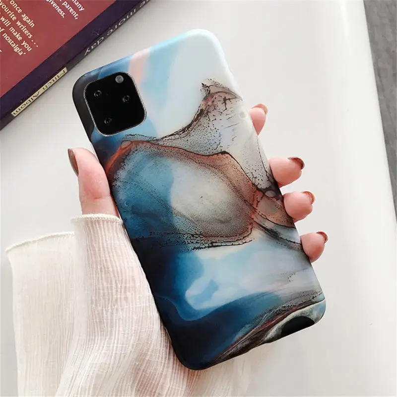 8604 Lovebay цветной мраморный чехол для iPhone 11 Pro Max 7 8 6 6s Plus X XR XS Max 11 матовые телефонные чехлы мягкая IMD Силиконовая задняя крышка - Цвет: 8604