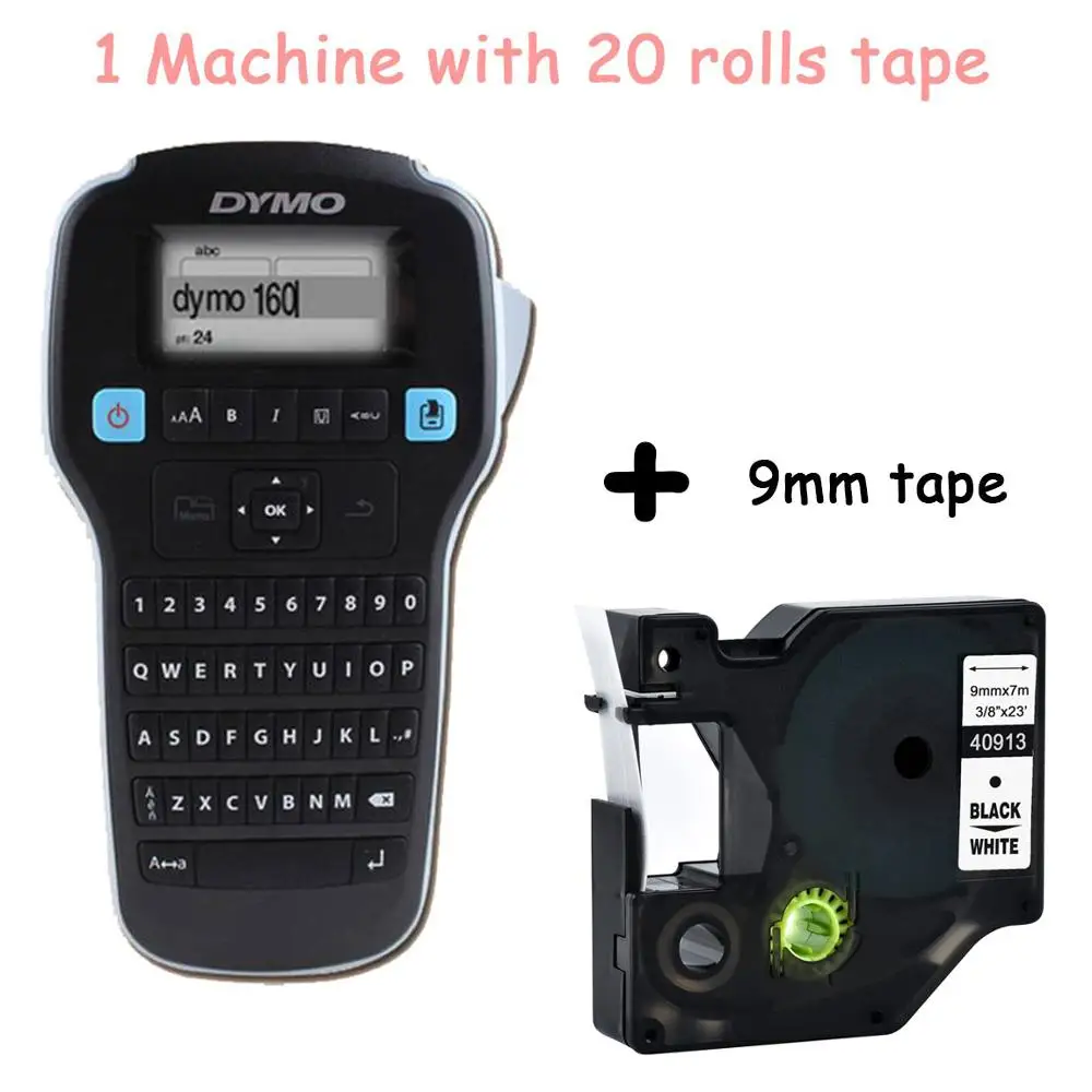 Set A5 DYMO LM160 Этикетировочная машина Английский Ручной портативный принтер для этикеток LMR-160 наклейки этикеток Принтер 45013 40913 45018 43613 45010 - Цвет: Set A5