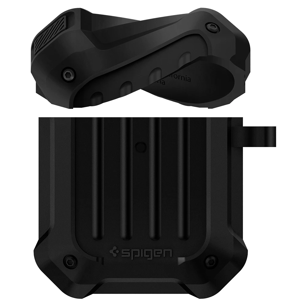 Жесткий защитный чехол Spigen для AirPods, чехол для зарядки 2-го/1-го поколения [передний светодиодный Видимый]
