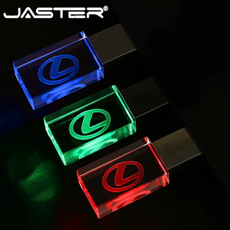 JASTER lexus crystal + металлический USB флеш накопитель Флешка 4 ГБ 8 16 32 64 Гб 128 Внешняя карта