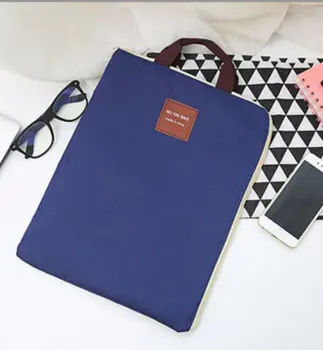 

Canvas Documents Bag A4 File Folder With Dual Buckles Filing Bag Waterproof Paper Organizer Office School Stationery Supplies