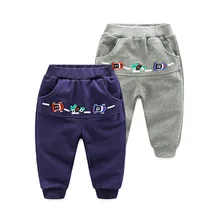 Детские спортивные штаны; коллекция года; осенняя одежда; стиль; детская одежда для мальчиков; облегающие повседневные длинные брюки