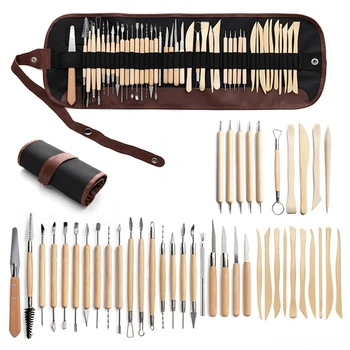 

42pcs DIY Clay Sculpture Pottery Tool Carving Point Drill Pen Ceramics Sculpting