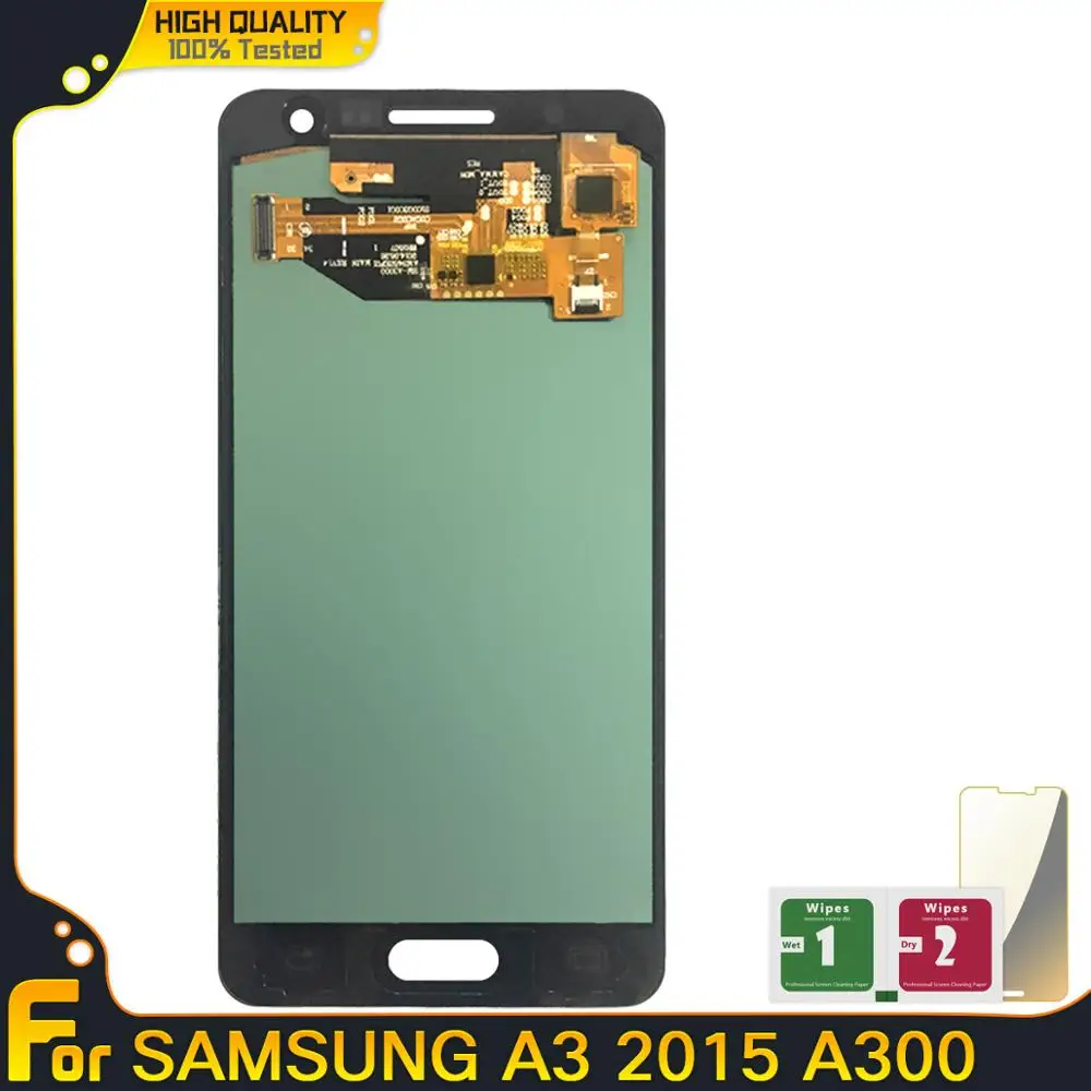 100% новый ЖК-дисплей для samsung Galaxy A3 2015 A300 A3000 A300F A300M lcd кодирующий преобразователь