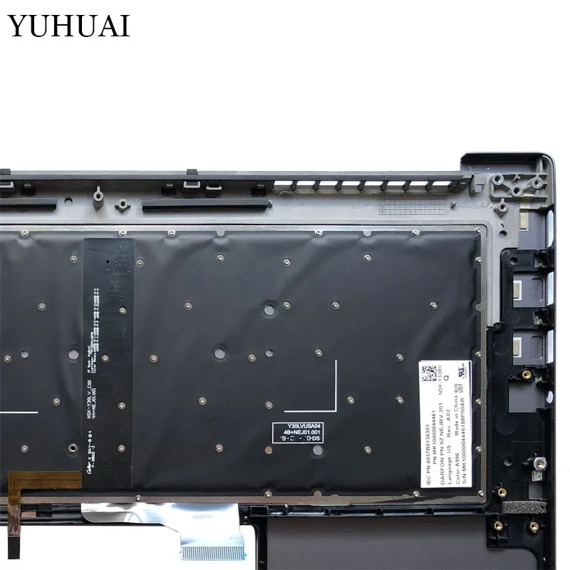 Клавиатура для ноутбука США для Xiaomi Mi Air 15,6 дюймов 9Z. NEJBV.301 MK10000044461 с подсветкой и верхней крышкой для рук