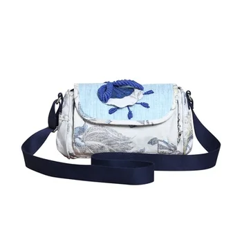 

Hot Vintage string appliques women traveller handbags!Nice floral embossing lady shoulder&Crossbody bags New Original Canvas bag