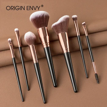 

ORIGIN ENVY 7Pcs/Set Makeup Brushes Set 2020 Face Beauty Eyeshadow Blush Powder Foundation Cosmetics Make Up Brush Tools Kit