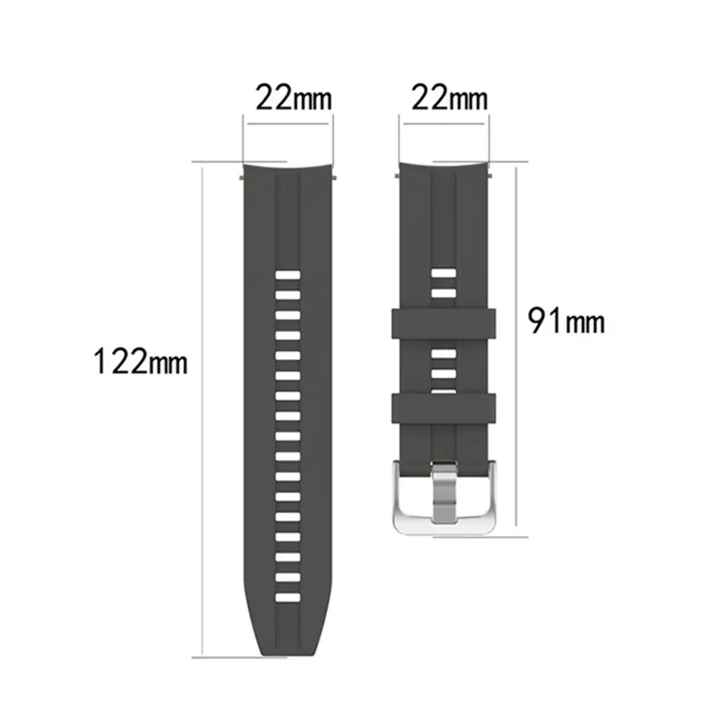 22 мм силиконовый ремешок для часов Ремешок для huawei Watch GT Active huawei часы волшебный браслет аксессуары