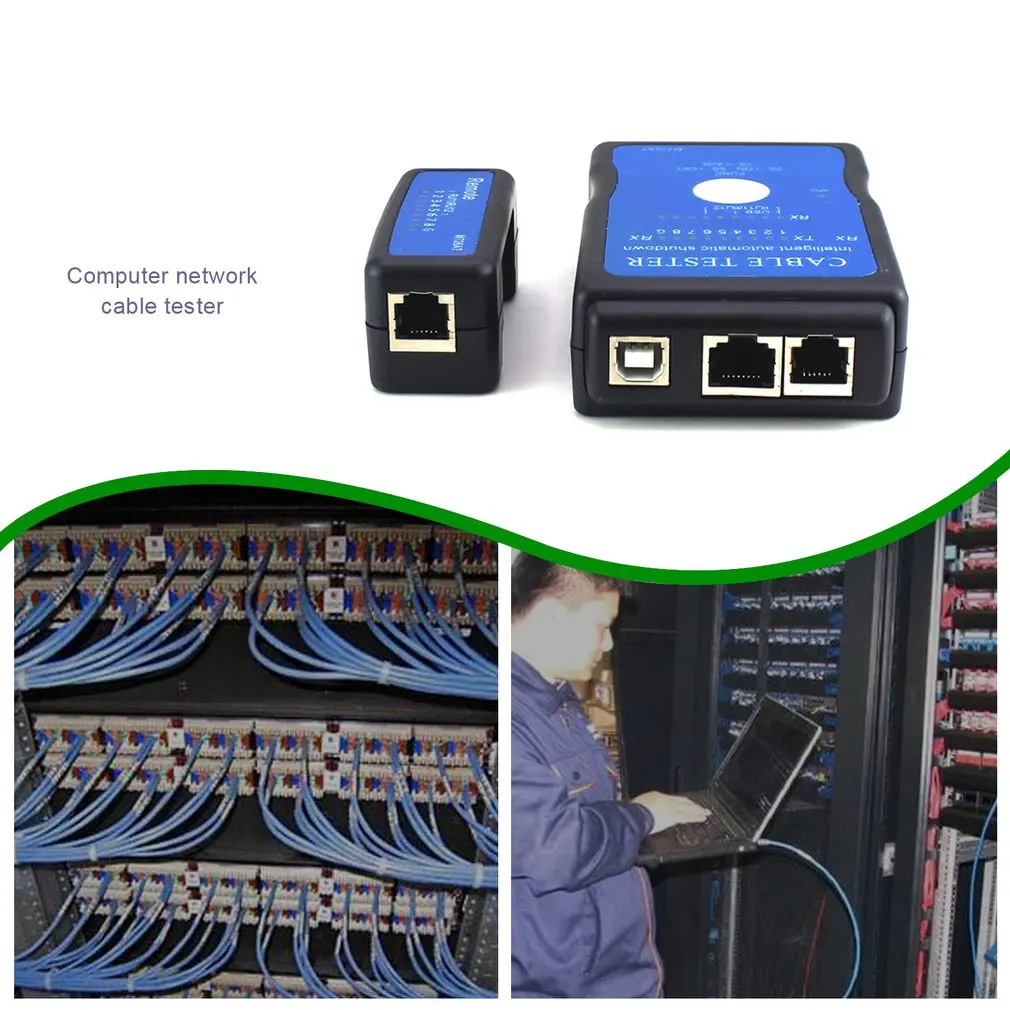 Портативный Тестер телефонного кабеля Ethernet LAN тестер сетевого инструмент для