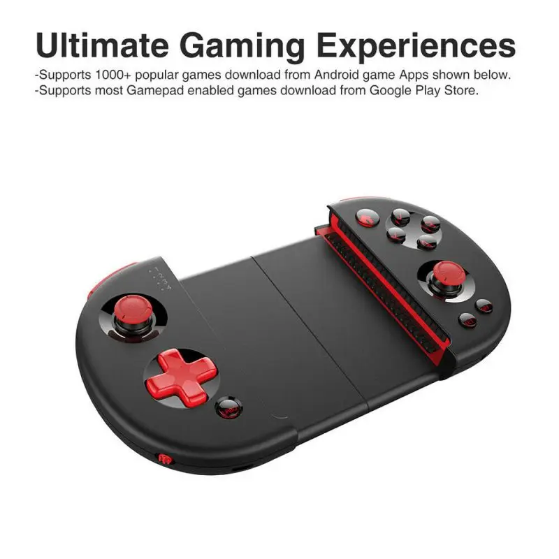  Wireless Bluebooth Gamepad Game Telescopic Gaming Controller For PUBG For Smartphone Tablet TV