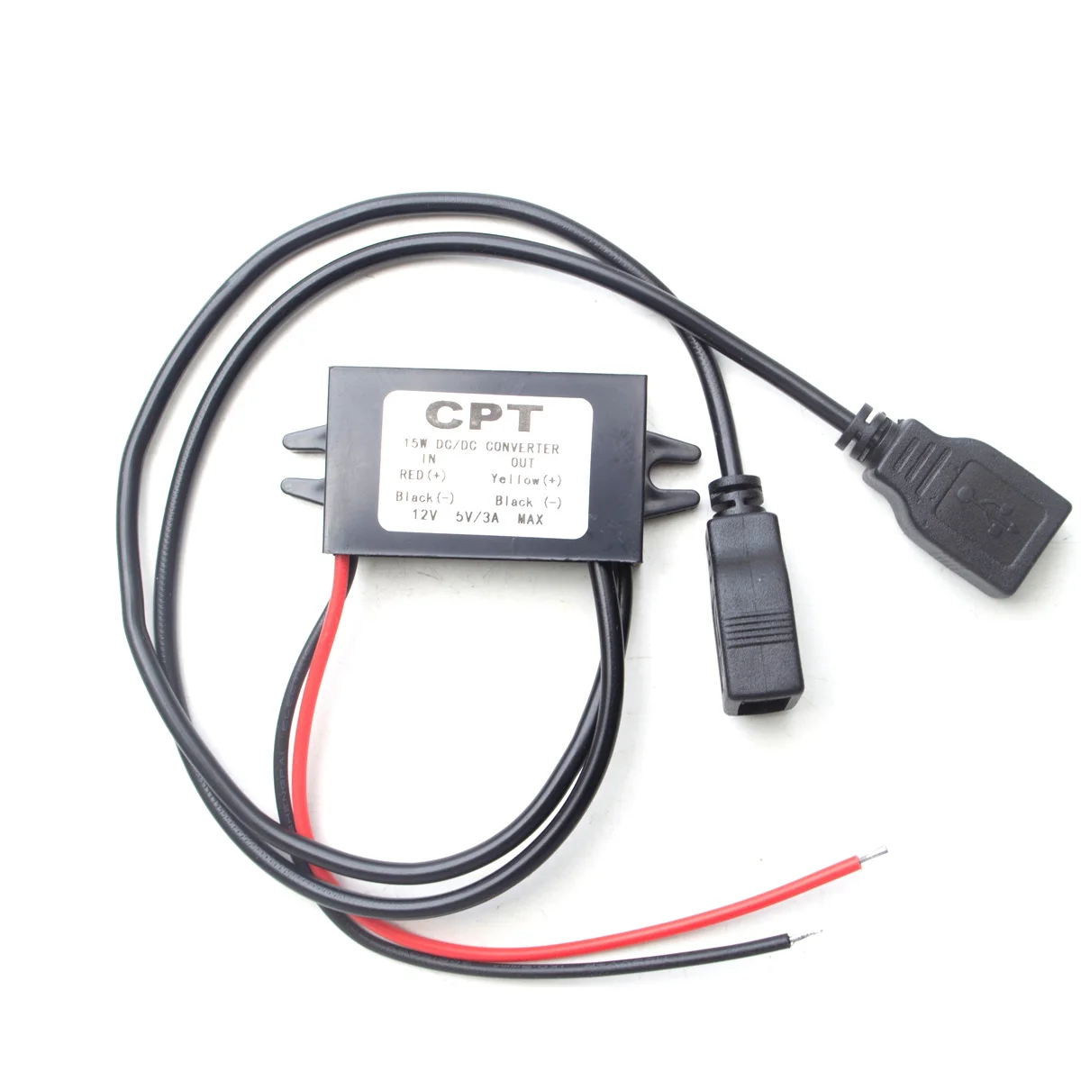 DC-DC 12 В до 5 В 3 А 15 Вт автомобильный преобразователь питания Micro Mini USB понижающий напряжение источник питания выходной адаптер низкий нагрев автоматическая защита - Название цвета: Dual USB