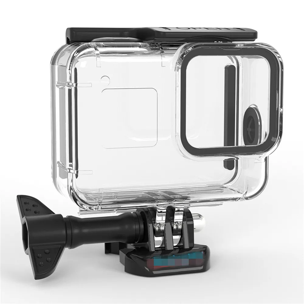 60 м Водонепроницаемый Чехол, прозрачный подводный корпус для GoPro Hero 8, черный защитный чехол для экшн-камеры, запчасти для серфинга и дайвинга