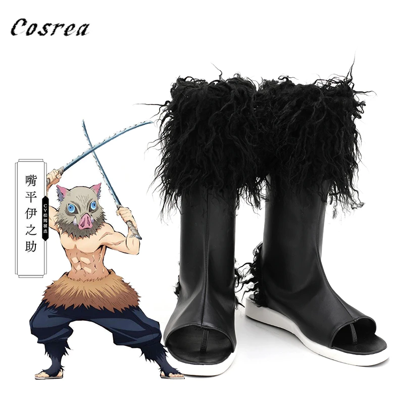 Anime Demon Slayer Kimetsu No Yaiba Hashibira Inosuke Cosplay Shoes Tsuyuri Kanao Mens Female Demon Costumes Boots Halloween Shoes Aliexpress