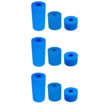 

9PC Swimming Pool Filter Foam Reusable Washable for Intex S1 Type Pool Filter Sponge Cartridge