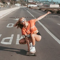 Surf Land Skateboard CX4 CX7 Maple Single Kick Carving Cruiser Skate board Longboard Pumping Cool Side Sport Street Outdoor Gym