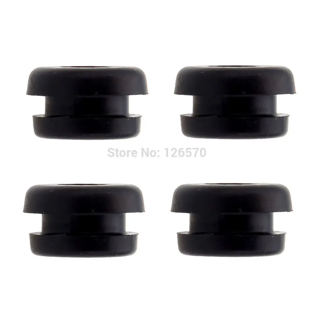 4 Pcs Black Hard Saddle Bag Rubber Grommets For Harley Touring Road King Electra Street Glide 2014-Up motorcycle saddlebag