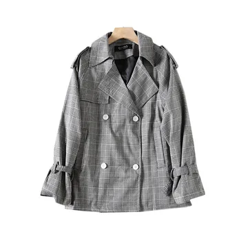 Une génération bloc fessier hiahia! Entité de Trench à Double boutonnage minceur coupe ample