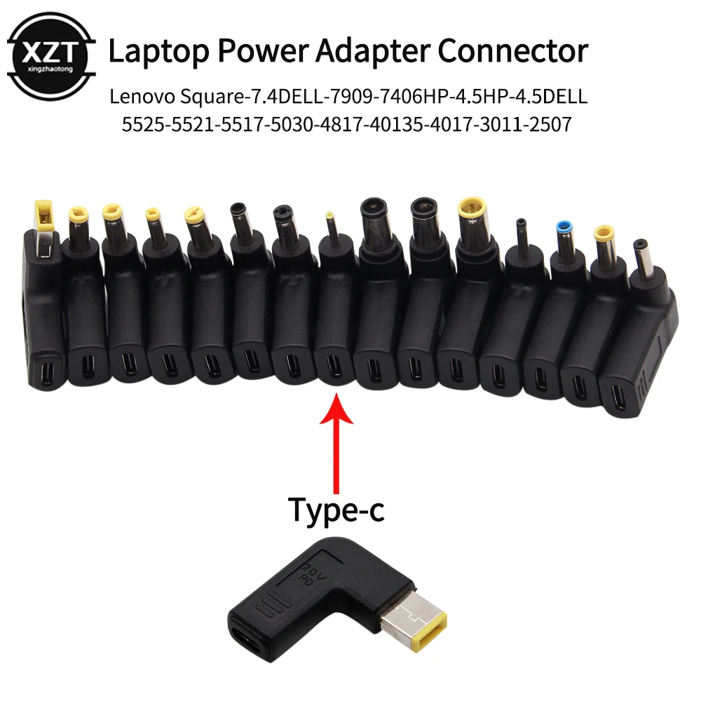 LaptopPowerAdapterConnectorDcPlugUSBTypeCFemaletoUniversal