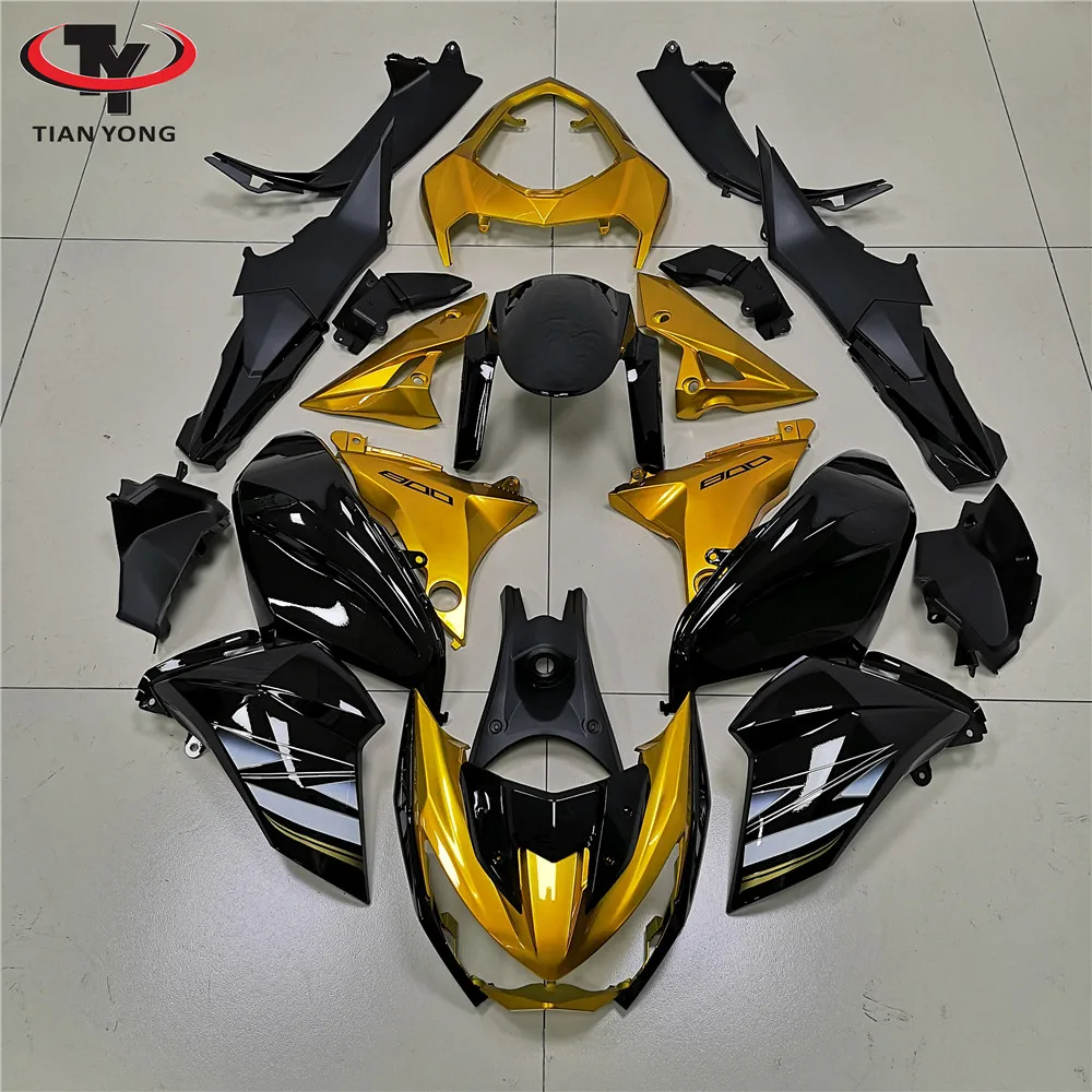 Мотоцикл для Kawasaki Z800 2013- полные комплекты обтекателей впрыска ABS Cowling золото и черный