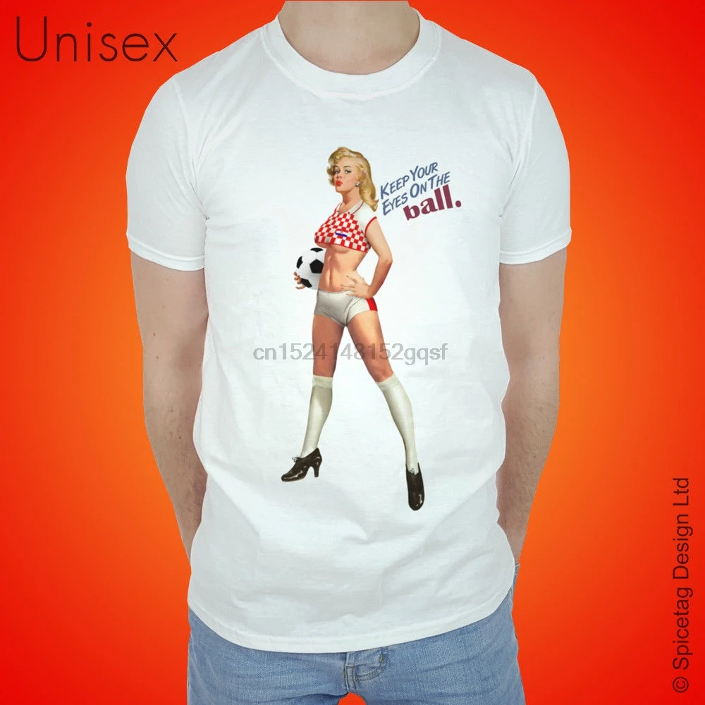 Хорватская Ретро Соблазнительная Девушка Мужчины футболист Легенда футбол 2018