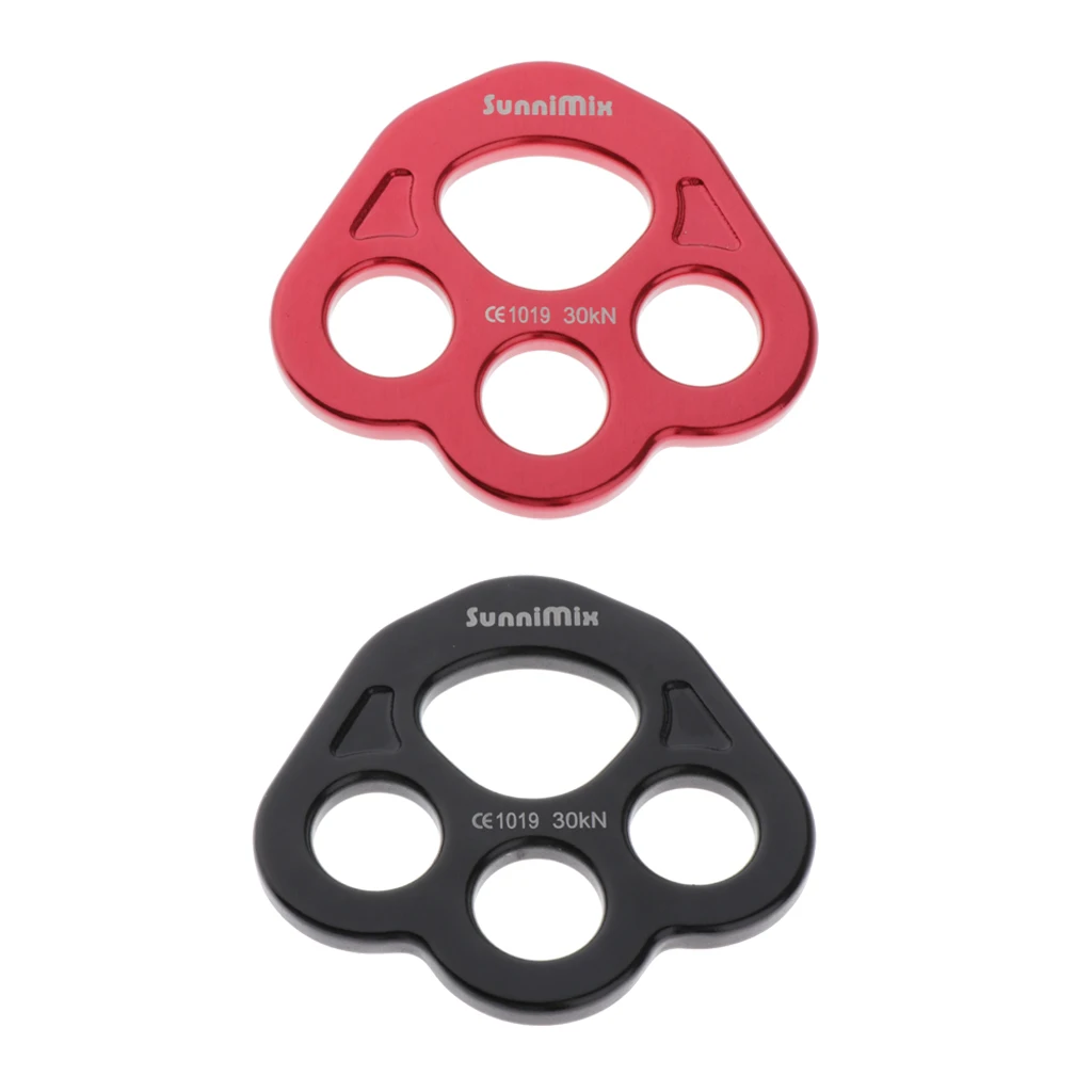 2 Pieces Aluminum Alloy Rigging Plate Carabiner Mountaineering Rock Climbing