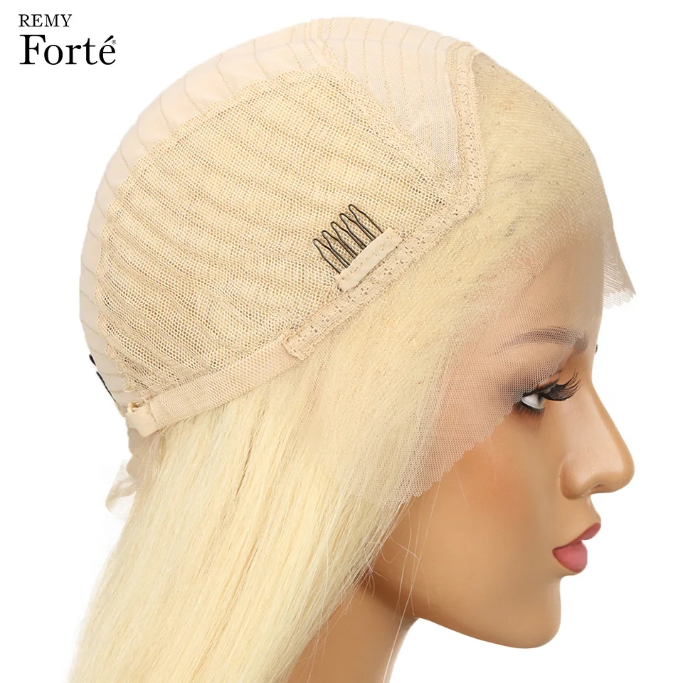 Remy Forte кружевные передние человеческие волосы парики Remy бразильские волосы парики 13X4 кружевные парики 613 блонд кружевные короткие парики из человеческих волос