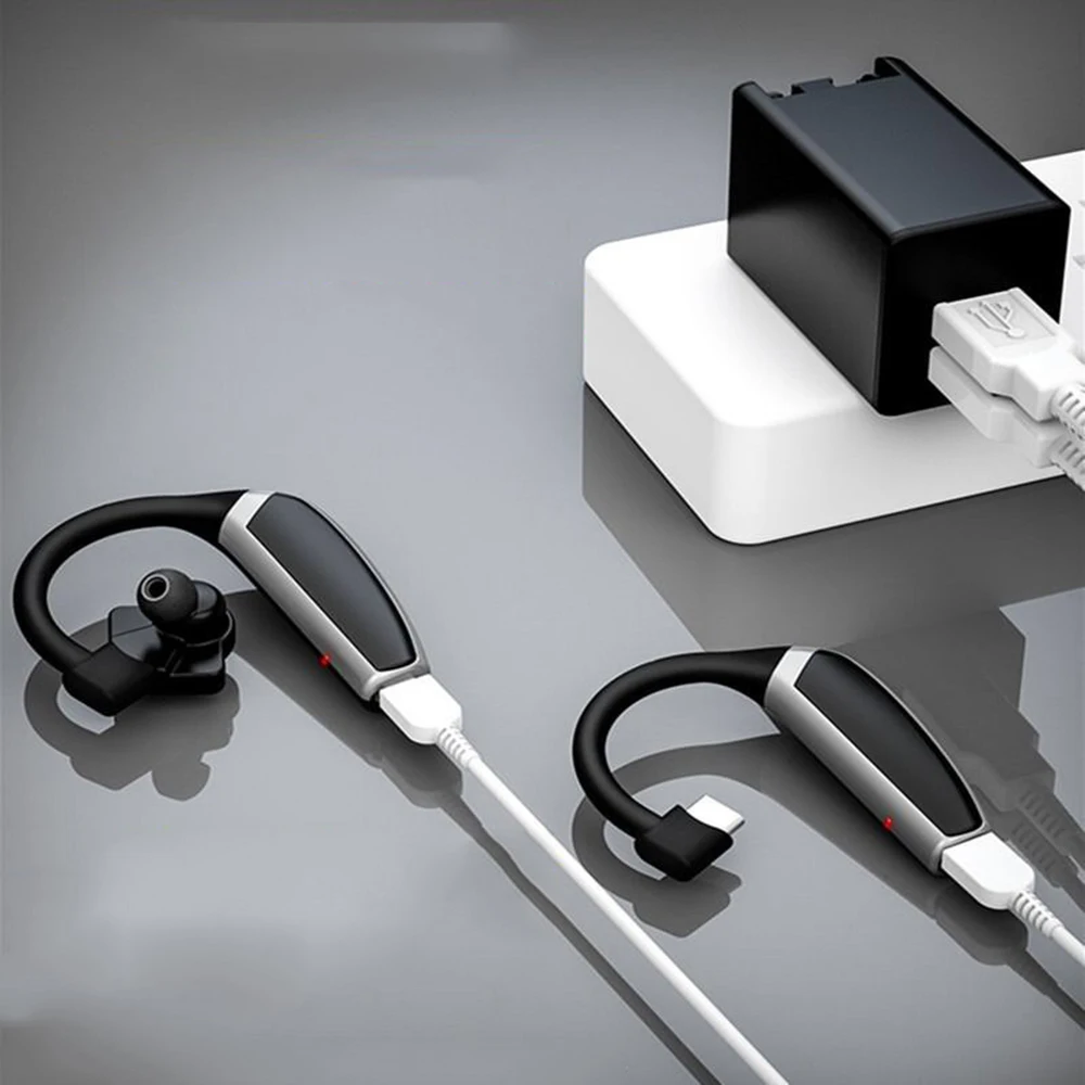 QS1 Bluetooth 5,0 наушники с двумя батареями Bluetooth наушники с крючком Беспроводная гарнитура Handfree 270 мАч с микрофоном запасная батарея
