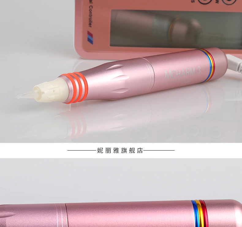 Dermografo Charmant 2 Интеллектуальный цифровой Перманентный макияж тату машина комплект для бровей губ подводка для глаз Microblading mts ручка