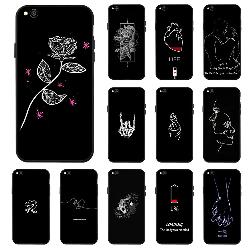 

For Xiaomi Redmi Go Case SOFT TPU Silicone Painted cover case For Xiaomi Redmi Go Phone Cover Soft Back Fundas