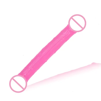 Sex U Shape Double Big Dildo Vagina Anal Women Gay Lesbian Double Ended Dong Penis Artificial Penis Doble Pene Sex Toys 5