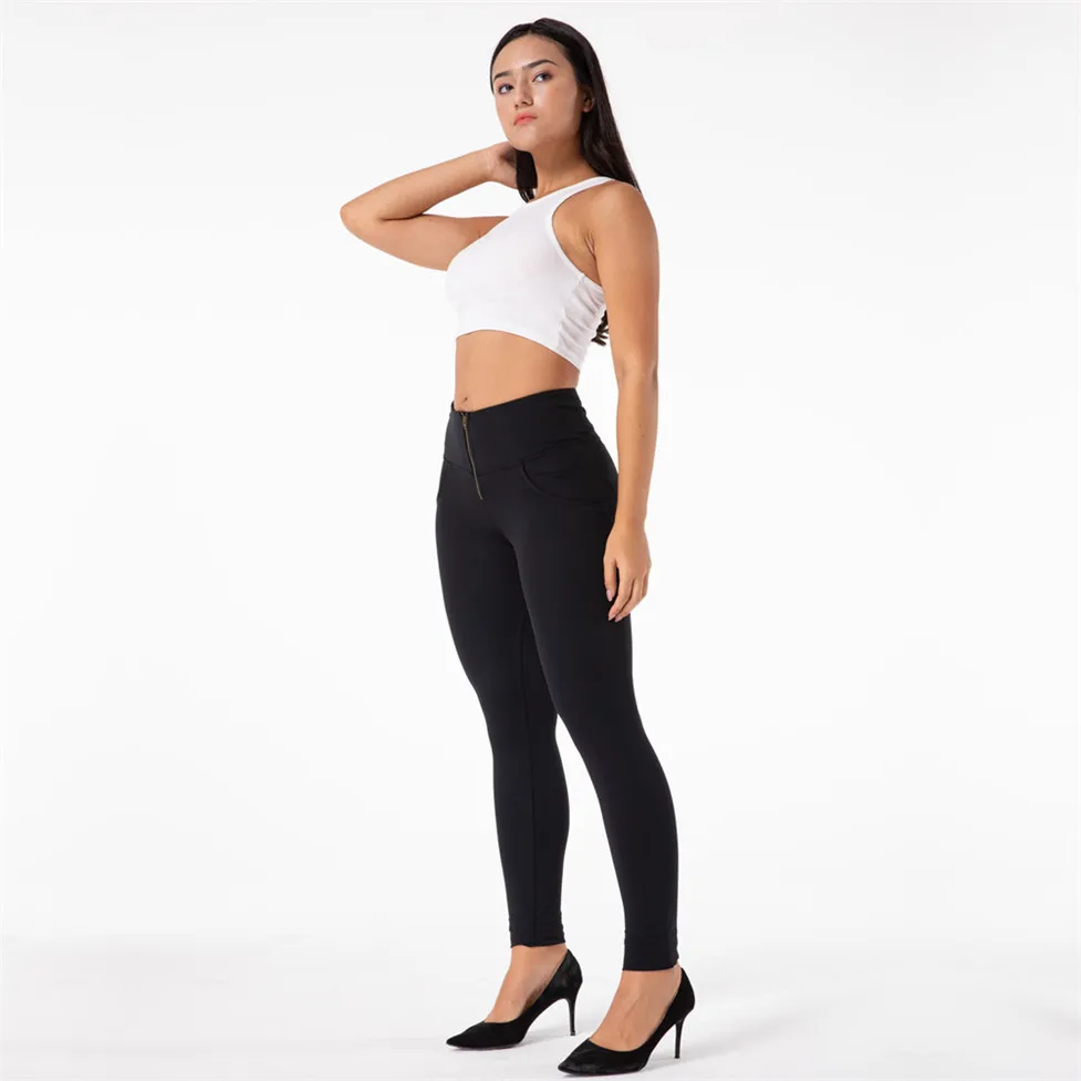 Shascullfites Melody Thin Black Legging Womens Black Gym Pants High Waisted Gym Workout Super Stretch Tights Skin Tight Legging
