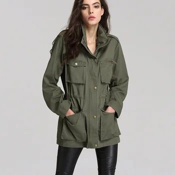 

Womens Long Sleeve Tops Army Green Girls Winter Jacket Loose Hooded Oversized Jacket Fashion Long Female Coat Overalls for Women