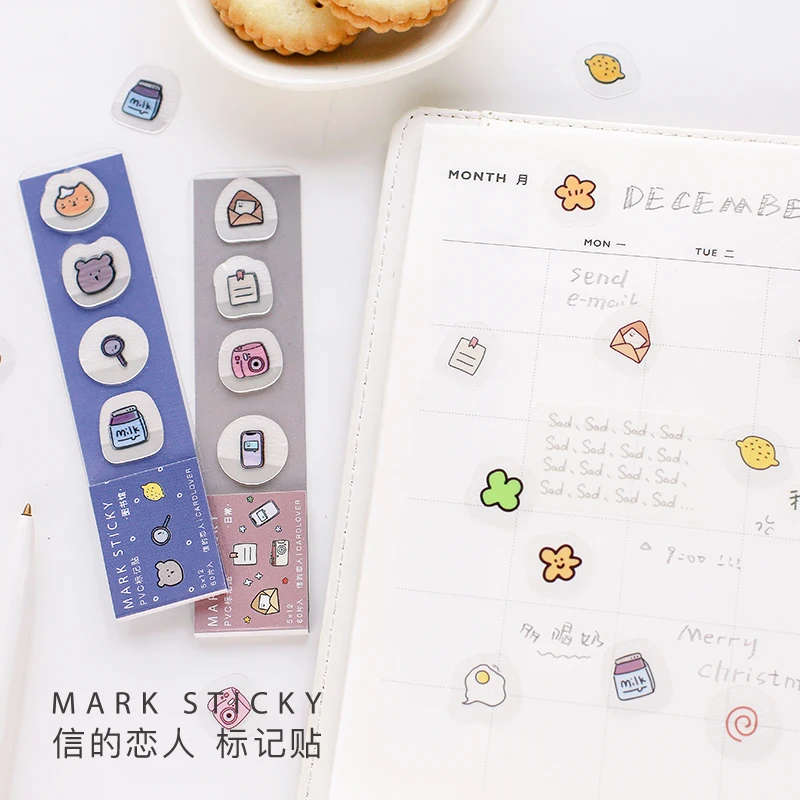 12 листов милая девочка из мультфильма жарить яйца цветы наклейки Kawaii украшение