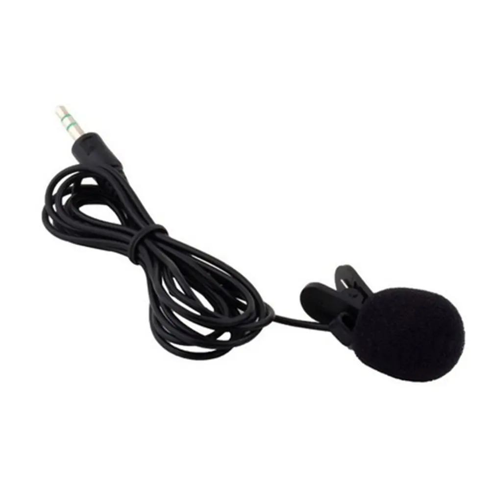 

3.5mm Jack Handsfree Speeching Microphone External Clip-on Lapel Lavalier Teaching Phone Wired Condenser Mic For iPhone PC