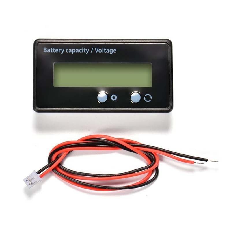 ЖК-монитор емкости батареи, водонепроницаемый 12 V/24 V/36 V/48 V Индикатор состояния свинцово-кислотной батареи, емкость литиевой батареи