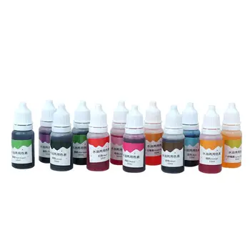

12 Pcs 10ml Color Pigment Color Pigment Useful Creative Soap Making Set Dyeing Pigment for Baking Jewelry Making