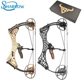 

Archery Compound Bow Adjustable 40-85lbs IBO 350fps Powerful Slingshot Hunting Shooting Bow and Arrow Practice Accessories