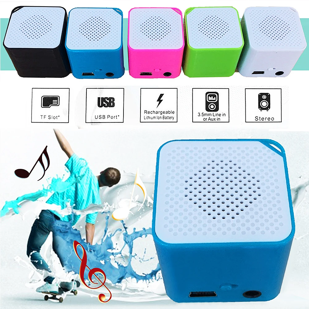 MiniB TF карта динамик музыкальный плеер мини музыкальный плеер Портативный MP3 музыкальный стерео динамик для choo