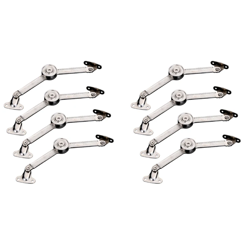 

8Pcs Randomly Stop Hinges Kitchen Cabinet Door Support Rod Adjustable Hinge Furniture Wardrobe Lift Up Flap Stay Hardware