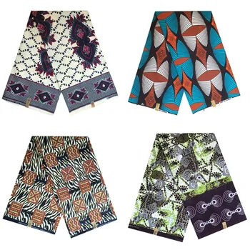 

Ankara Real Polylester Wax Print Fabric For Wedding Party Dress 2020 High Quality 6Yards African Nigerian Veritable Wax Fabric