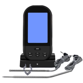 

Upgraded Wireless Dual Probe Temperature Meter Barbecue Grill Meat Thermometer Home Kitchen Digital LED Display BBQ Parts